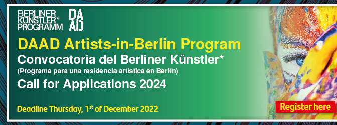 Convocatoria del Berliner Künstler* Programm (Programa para una residencia artística en Berlín) - Call for Applications 2024 (Registro)